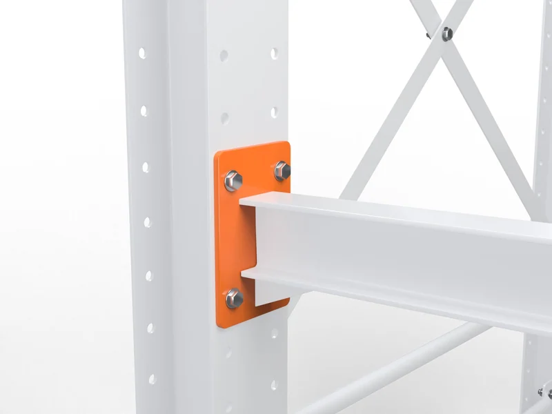 Cantilever Rack Arms: Arm plate. Each arm bolts to the column. Inclined arms angle up for pipe and rolls.