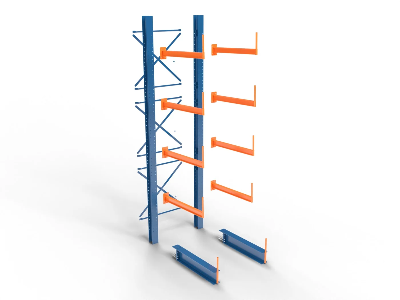 Arm slots every 3" or 4".