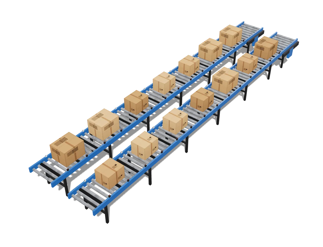 Accumulation conveyor holding cartons in zones