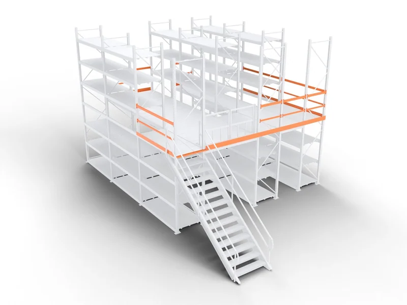 Catwalk Systems: Guardrails and kick plates. On every open edge.