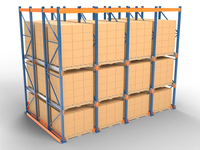 Drive-Through Racking: From the back. No backstops.