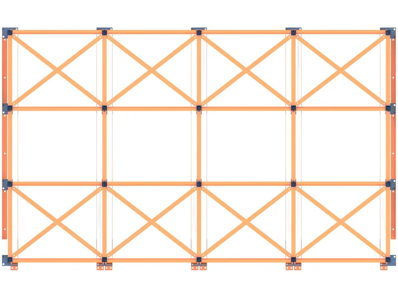 Drive-Through Racking: Top view. From above.