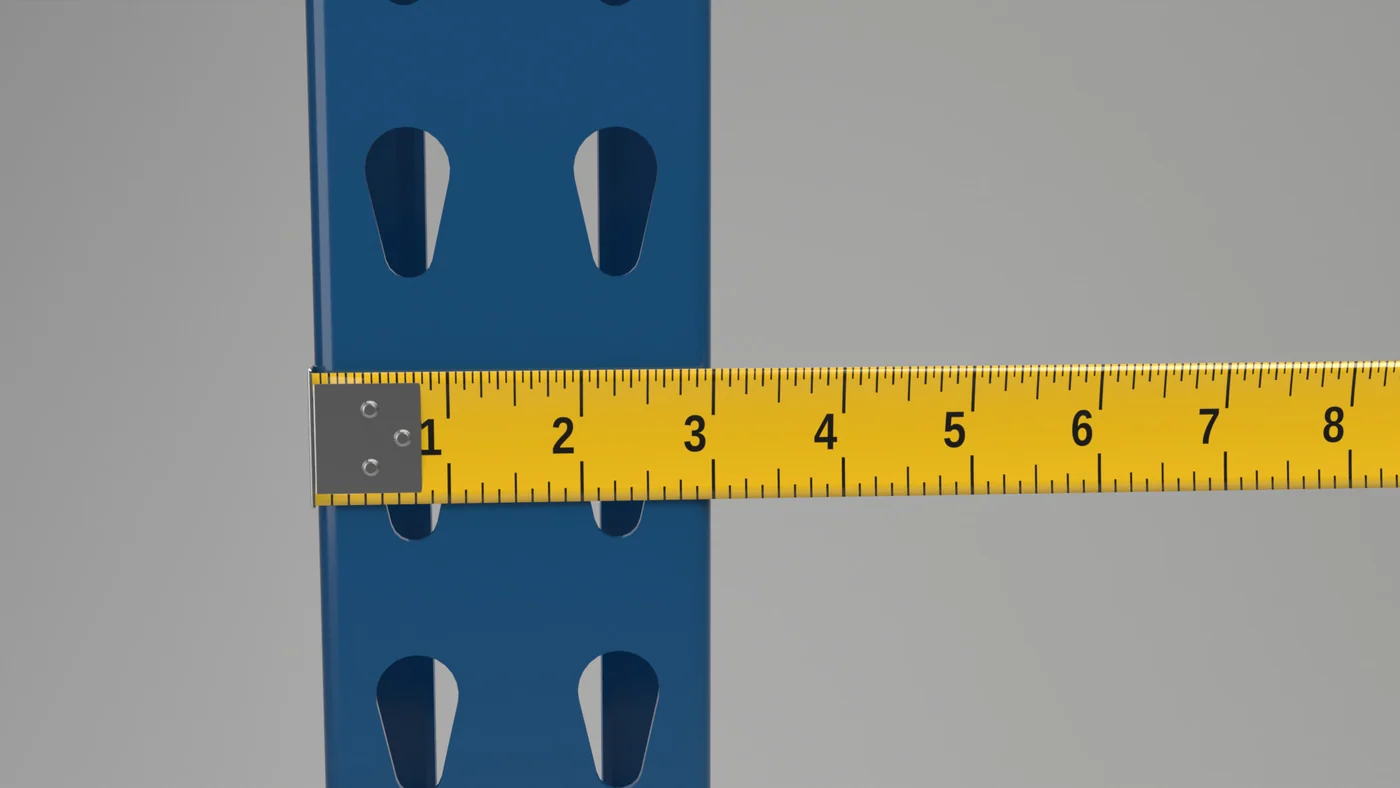 Post Width: Measure straight across the front face of one column.