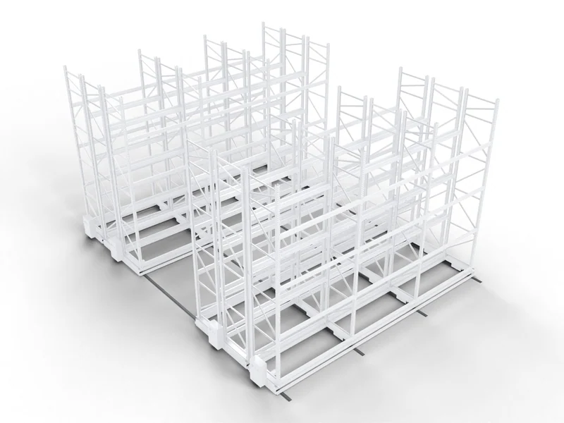 Mobile Racking: Floor rails. Set flush in the floor.