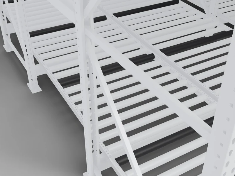 Pallet Flow Racking: Speed controllers. Brake rollers.