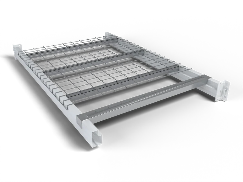 Pallet Support Bars: Both drop into the step. Mix them by level.