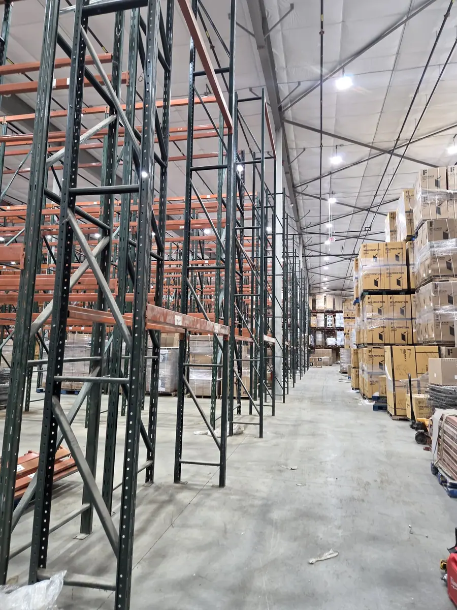 Pallet racking stocked