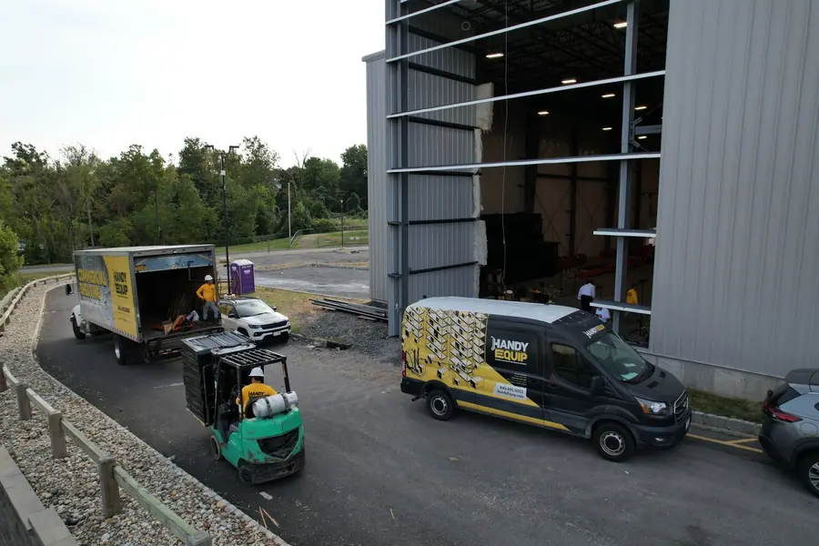 Material delivery by box truck