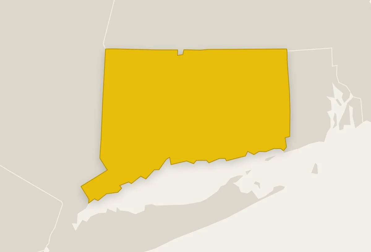 Map of Connecticut