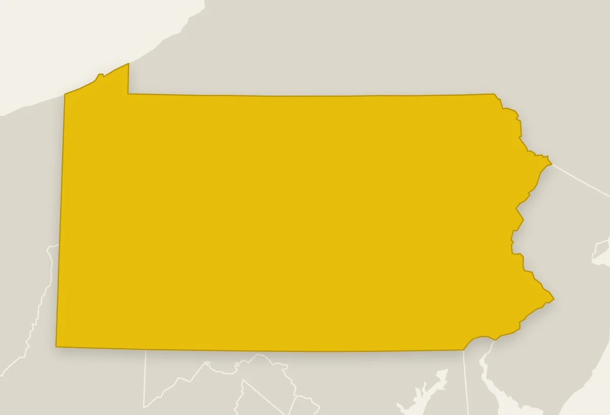 Map of Pennsylvania