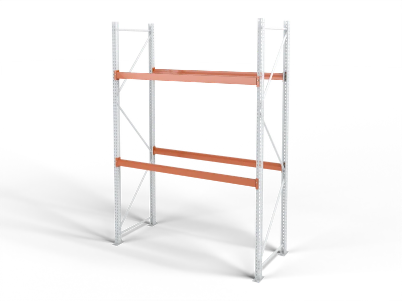 VNA Racking: Cross beams. Sized by length, face height and capacity.