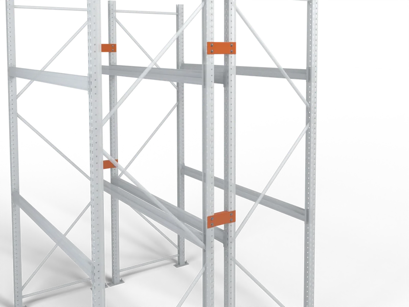 VNA Racking: Row spacers. Tie rows and keep the flue space.