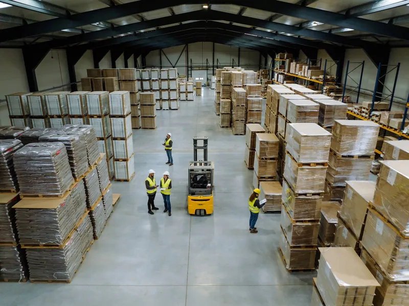 Resources: Warehouse Layout Guide. Aisles, columns, sprinklers, dock and slotting, with a 40,000 sq ft example.