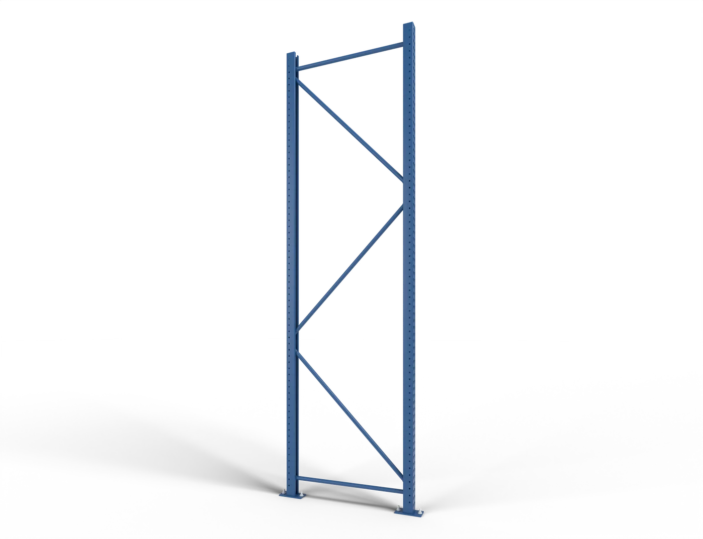 Punched columns, bracing, anchored footplates, column guard.
