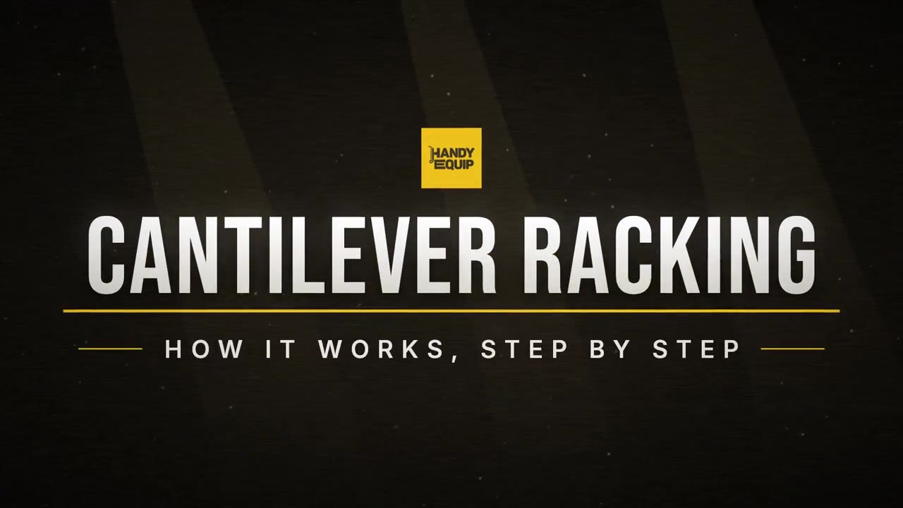 How cantilever racking works: columns, arms and long loads