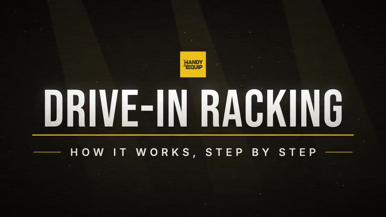 How drive-in racking works: rails, loading the deepest spot first, last in first out